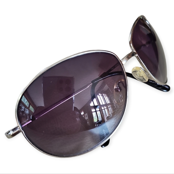 Vintage Italian Designer Metal Frame Classic Aviator Glasses - Picture 12 of 13